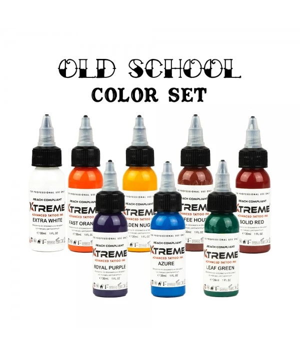 Xtreme Ink – Old School Color Set 8x30ml