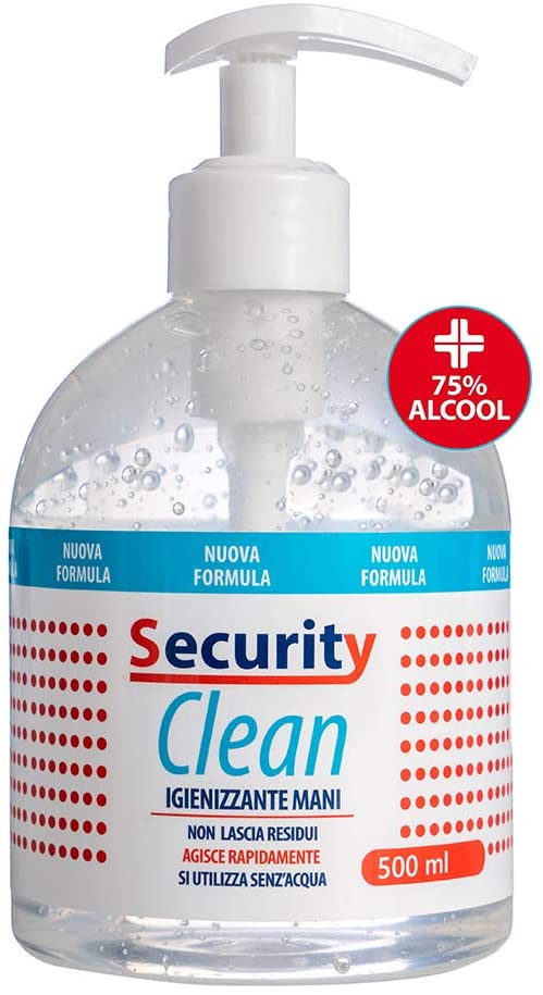 Security Clean Gel Igienizzante Mani 500 Ml Con 75%