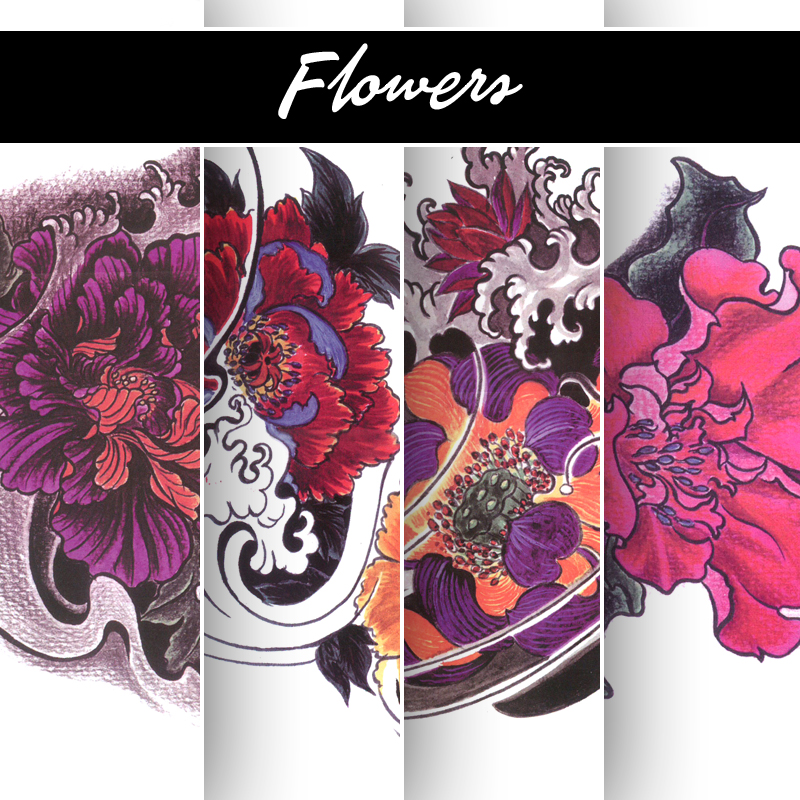 Tattoo Art Book Flowers