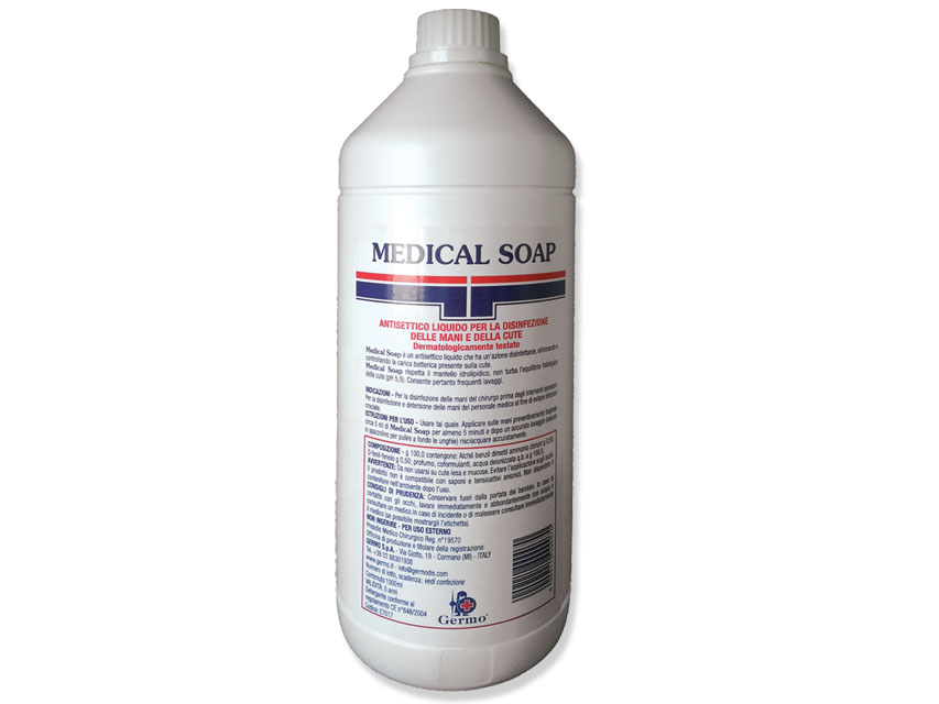 MEDICAL SOAP sapone disinfettante, flacone da 0,5 litri